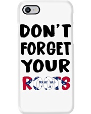 Arkansas Flag Don't Forget Your Roots Phone Case tile