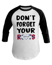 Arkansas Flag Don't Forget Your Roots Baseball Tee tile