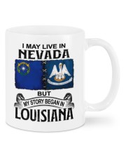 Began In Louisiana - May Live In Nevada Mugs tile