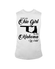 OHIO GIRL IN OKLAHOMA Sleeveless Tee tile