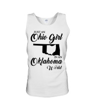 OHIO GIRL IN OKLAHOMA Unisex Tank tile