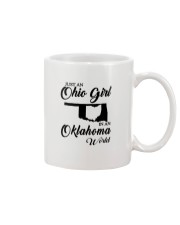 OHIO GIRL IN OKLAHOMA Mug tile