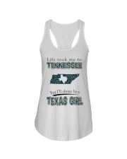 Texas Girl Life Took Me To Tennessee Ladies Flowy Tank tile