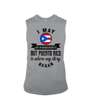 BEGAN IN PUERTO RICO BUT LIVE IN MASSACHUSETTS Sleeveless Tee tile