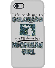 Michigan Girl Life Took Me To Colorado Phone Case tile