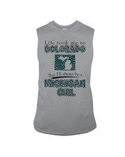 Michigan Girl Life Took Me To Colorado Sleeveless Tee tile