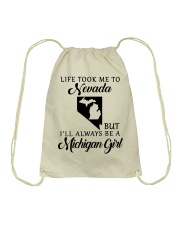 LIFE TOOK TO NEVADA BE A MICHIGAN GIRL Drawstring Bag tile