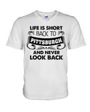 Back To Pittsburgh V-Neck T-Shirt tile