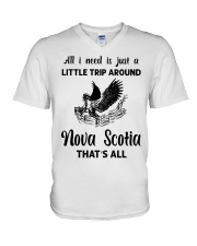 A Little Trip Around Nova Scotia V-Neck T-Shirt tile