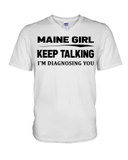 Maine Girl - I'm Diagnosing V-Neck T-Shirt tile