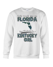 Kentucky Girl Life Took Me To Florida Crewneck Sweatshirt tile