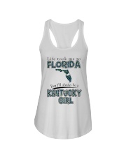 Kentucky Girl Life Took Me To Florida Ladies Flowy Tank tile