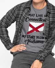 Began In Alabama - Live In Connecticut Classic T-Shirt apparel-classic-tshirt-lifestyle-front-167