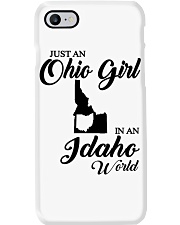 OHIO GIRL IN IDAHO Phone Case tile