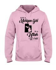 MICHIGAN GIRL IN UTAH Hooded Sweatshirt front