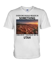Should Be In Utah V-Neck T-Shirt tile