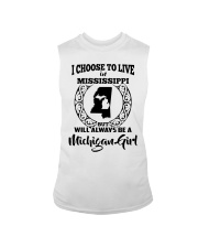 Michigan Girl I Choose To Live In Mississippi Sleeveless Tee tile
