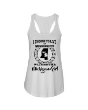 Michigan Girl I Choose To Live In Mississippi Ladies Flowy Tank tile