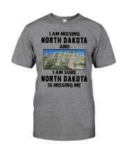 I Am Missing North Dakota Classic T-Shirt front