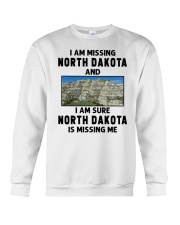 I Am Missing North Dakota Crewneck Sweatshirt tile