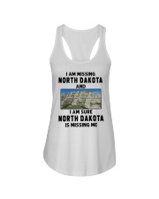 I Am Missing North Dakota Ladies Flowy Tank tile