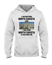 I Am Missing North Dakota Hooded Sweatshirt tile
