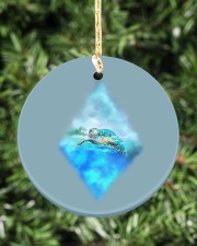 CuteTurtle Circle ornament - single (porcelain) aos-circle-ornament-single-porcelain-lifestyles-02