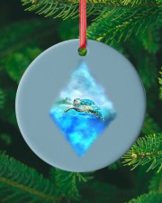 CuteTurtle Circle ornament - single (porcelain) custom-circle-ornament-single-porcelain-lifestyle-10