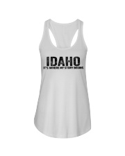 Idaho - My Story Begins Ladies Flowy Tank tile