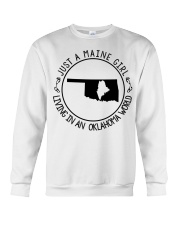 MAINE GIRL LIVING IN OKLAHOMA Crewneck Sweatshirt tile