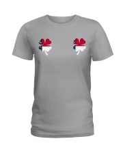 North Carolina Flag - Four Leaf Clover Ladies T-Shirt tile