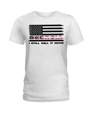 Flag Georgia- Call It Home Ladies T-Shirt tile