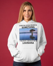 Should Be In Louisiana Hooded Sweatshirt apparel-hooded-sweatshirt-lifestyle-front-86