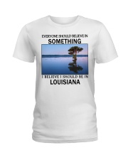 Should Be In Louisiana Ladies T-Shirt tile