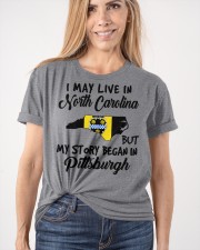 Began In Pittsburgh - Live In North Carolina Classic T-Shirt apparel-classic-tshirt-lifestyle-front-101