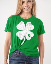 Peru Map - Four Leaf Clover Classic T-Shirt apparel-classic-tshirt-lifestyle-front-101