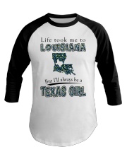 Texas Girl Life Took Me To Louisiana Baseball Tee tile