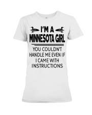 MINNESOTA GIRL - YOU COULDN'T HANDLE ME Premium Fit Ladies Tee tile