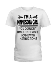 MINNESOTA GIRL - YOU COULDN'T HANDLE ME Ladies T-Shirt tile