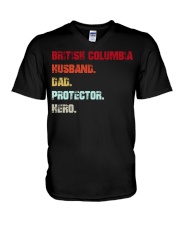 British Columbia Dad Hero V-Neck T-Shirt tile