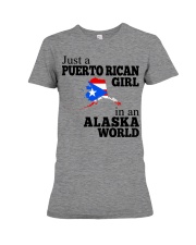 PUERTO RICAN GIRL IN ALASKA Premium Fit Ladies Tee tile