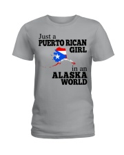 PUERTO RICAN GIRL IN ALASKA Ladies T-Shirt tile