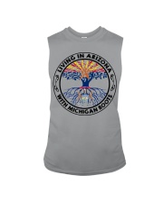LIVING IN ARIZONA WITH MICHIGAN ROOTS Sleeveless Tee tile
