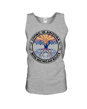 LIVING IN ARIZONA WITH MICHIGAN ROOTS Unisex Tank tile