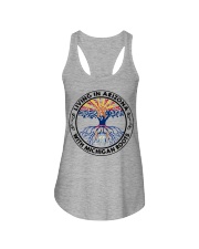 LIVING IN ARIZONA WITH MICHIGAN ROOTS Ladies Flowy Tank tile