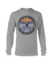LIVING IN ARIZONA WITH MICHIGAN ROOTS Long Sleeve Tee tile