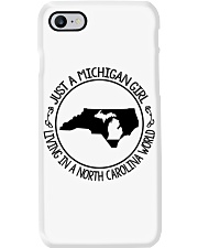 MICHIGAN GIRL LIVING IN NORTH CAROLINA Phone Case tile