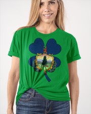 Flag Vermont Four Leaf Clover Classic T-Shirt apparel-classic-tshirt-lifestyle-front-101