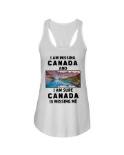I Am Missing Canada Ladies Flowy Tank tile