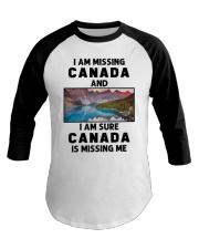 I Am Missing Canada Baseball Tee tile
